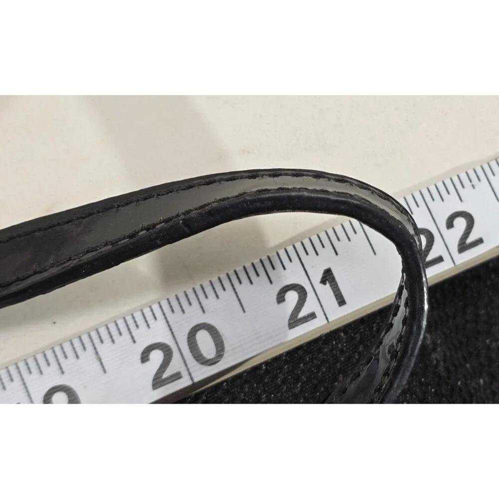 Vintage Y2K Kate Spade Polka Dot Crossbody Small Black Bag Patent Leather Strap - Picture 13 of 13